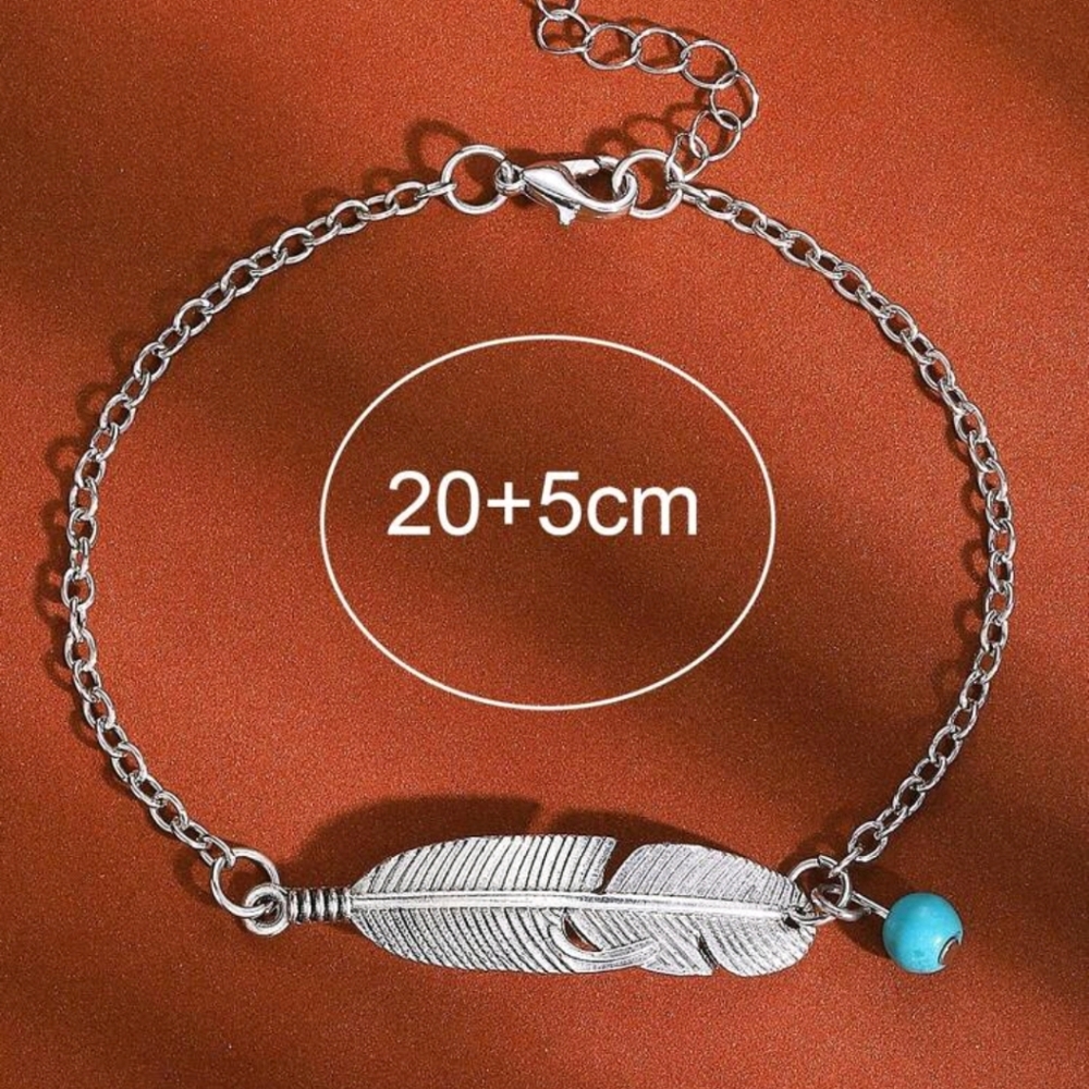 NWT Feather Anklet - Picture 2 of 2